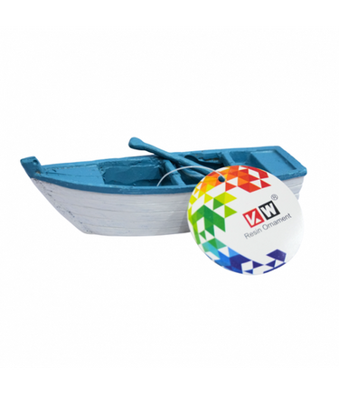 KW Zone Resin Ornament Boat Aquarium Decoration, 13.5x4.5x4cm